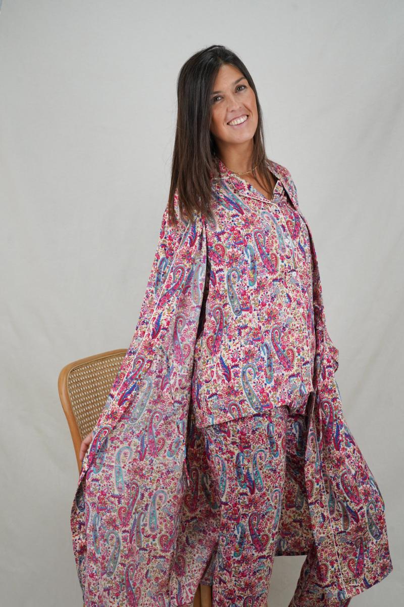 Kimono de crepe Rajgarh