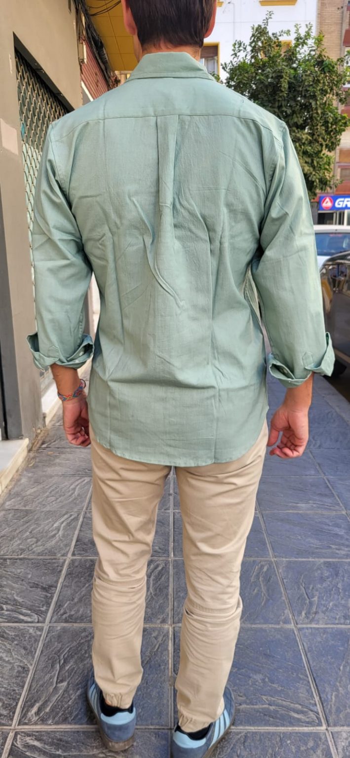 Camisa de hombre Verde mint - Imagen 2