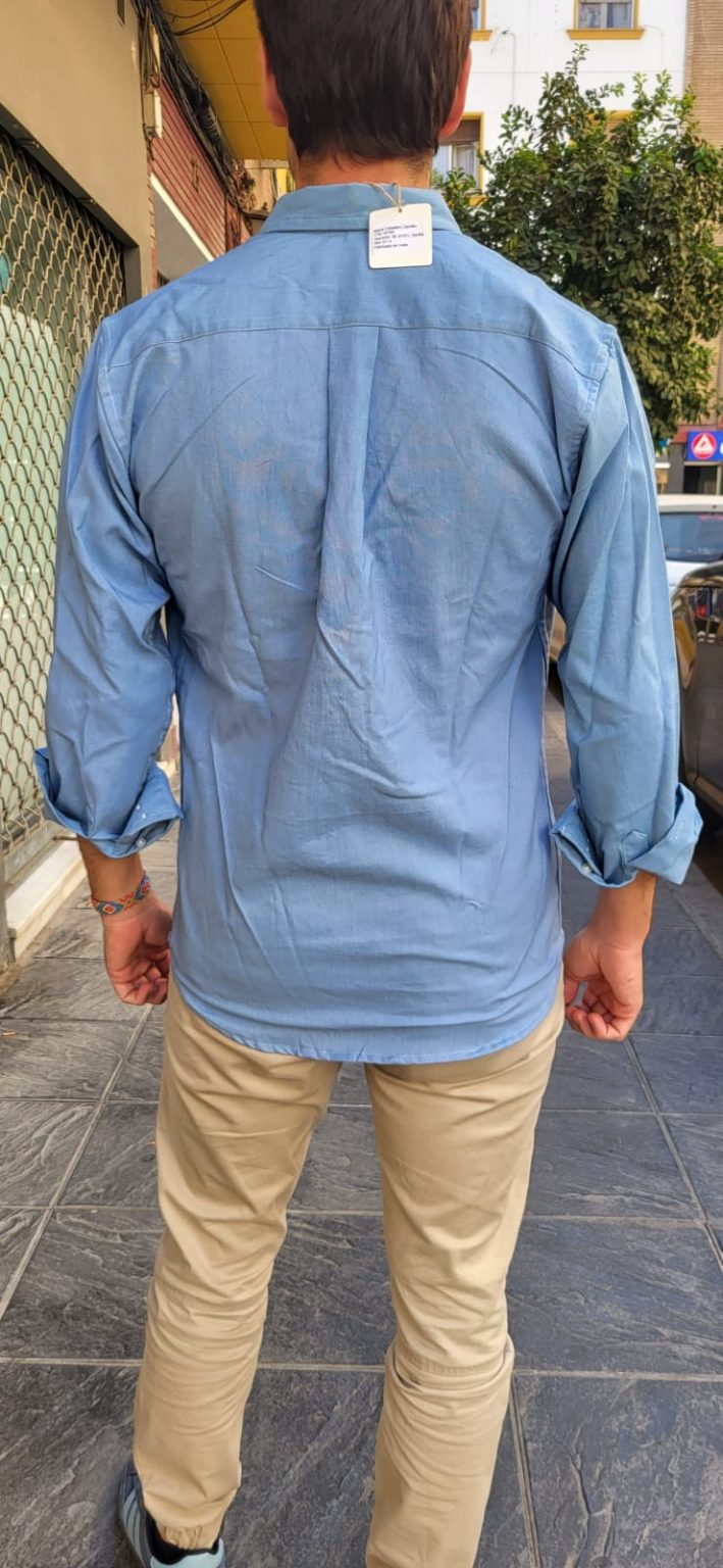 Camisa de hombre Azul - Imagen 2