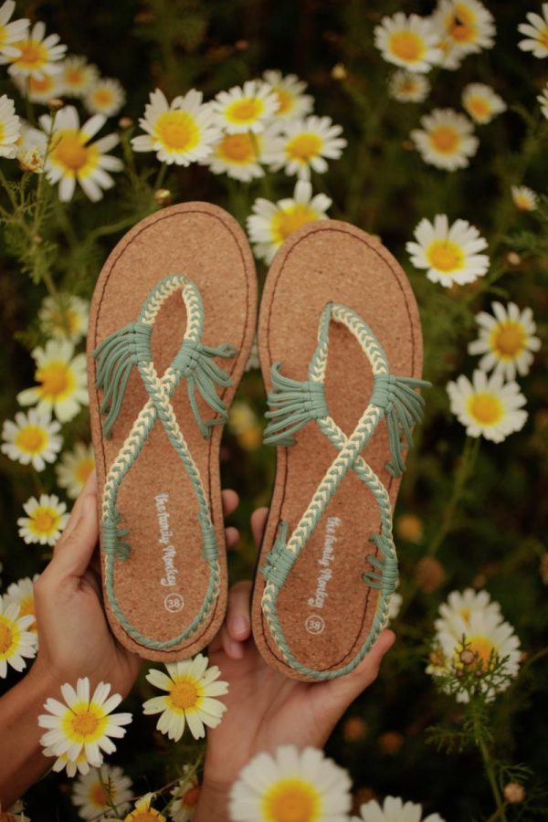 Sandalia Verde Mint y Crema II - Imagen 5