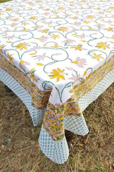 Mantel estampado flores