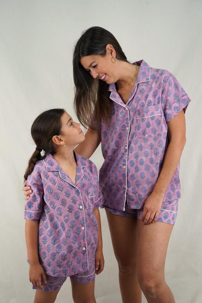 Pijama CORTO de algodón Aditi - Imagen 3