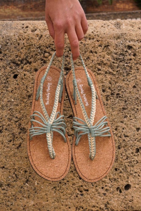 Sandalia Verde Mint y Crema II - Imagen 4