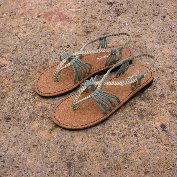 Sandalia Verde Mint y Crema II - Imagen 3