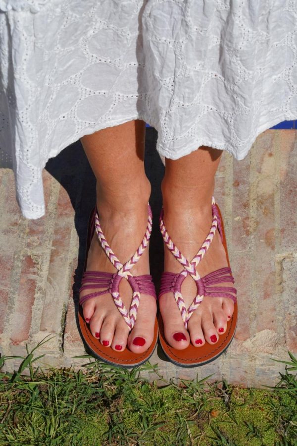 Sandalia Buganvilla y rosa - Imagen 2